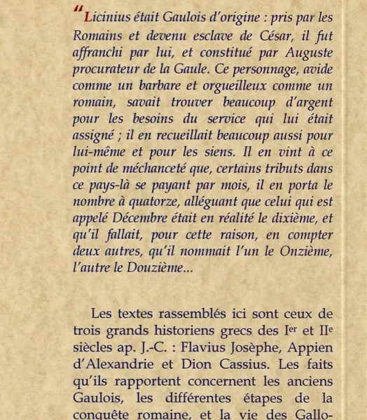 HISTOIRE DE LA GAULE ROMAINE