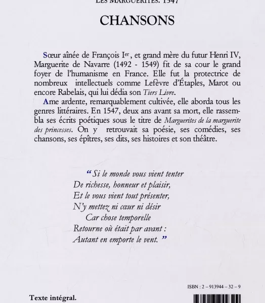 MARGUERITE DE NAVARRE