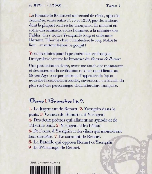 LE ROMAN DE RENART