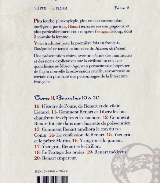 LE ROMAN DE RENART