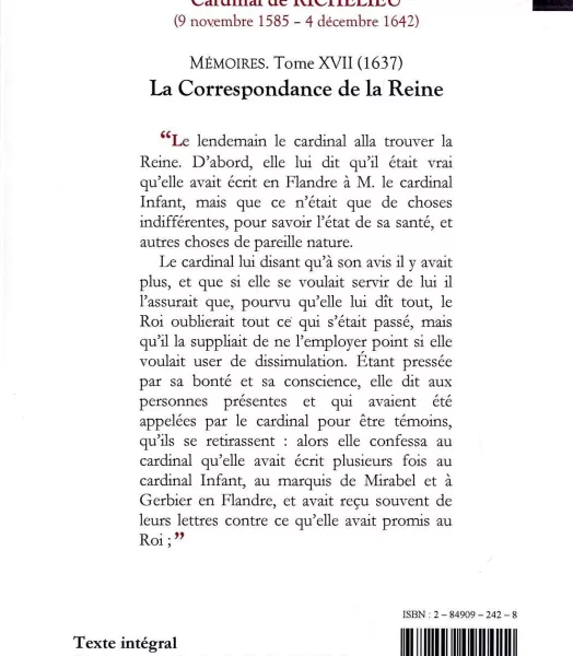 Cardinal de RICHELIEU