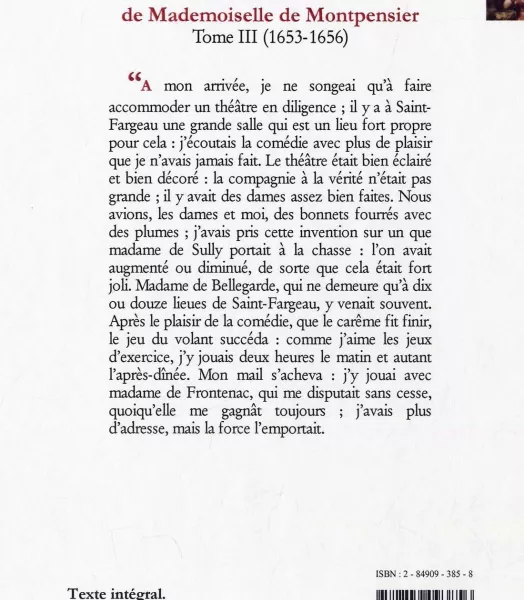 Mademoiselle de MONTPENSIER