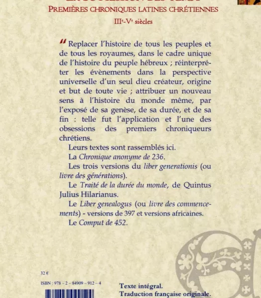 LA SUCCESSION DES TEMPS