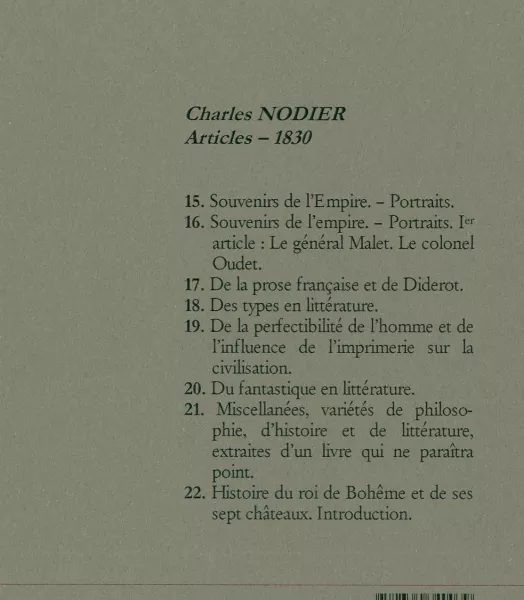 Charles NODIER