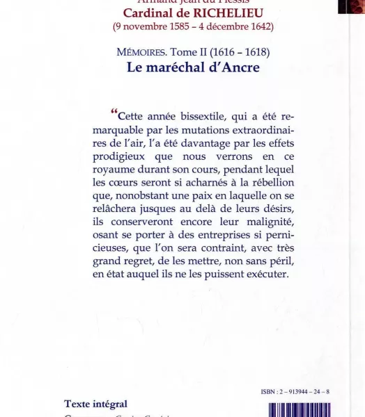 Cardinal de RICHELIEU