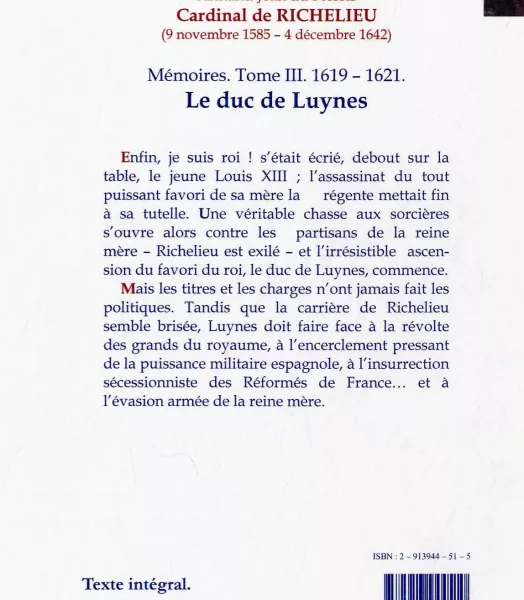 Cardinal de RICHELIEU