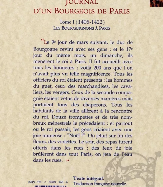 JOURNAL D'UN BOURGEOIS DE PARIS