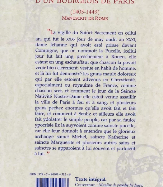 JOURNAL D'UN BOURGEOIS DE PARIS